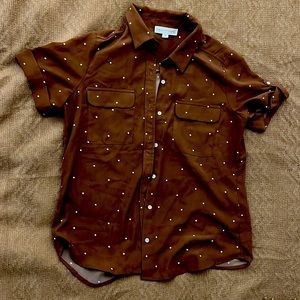 Polka Dot Button Down